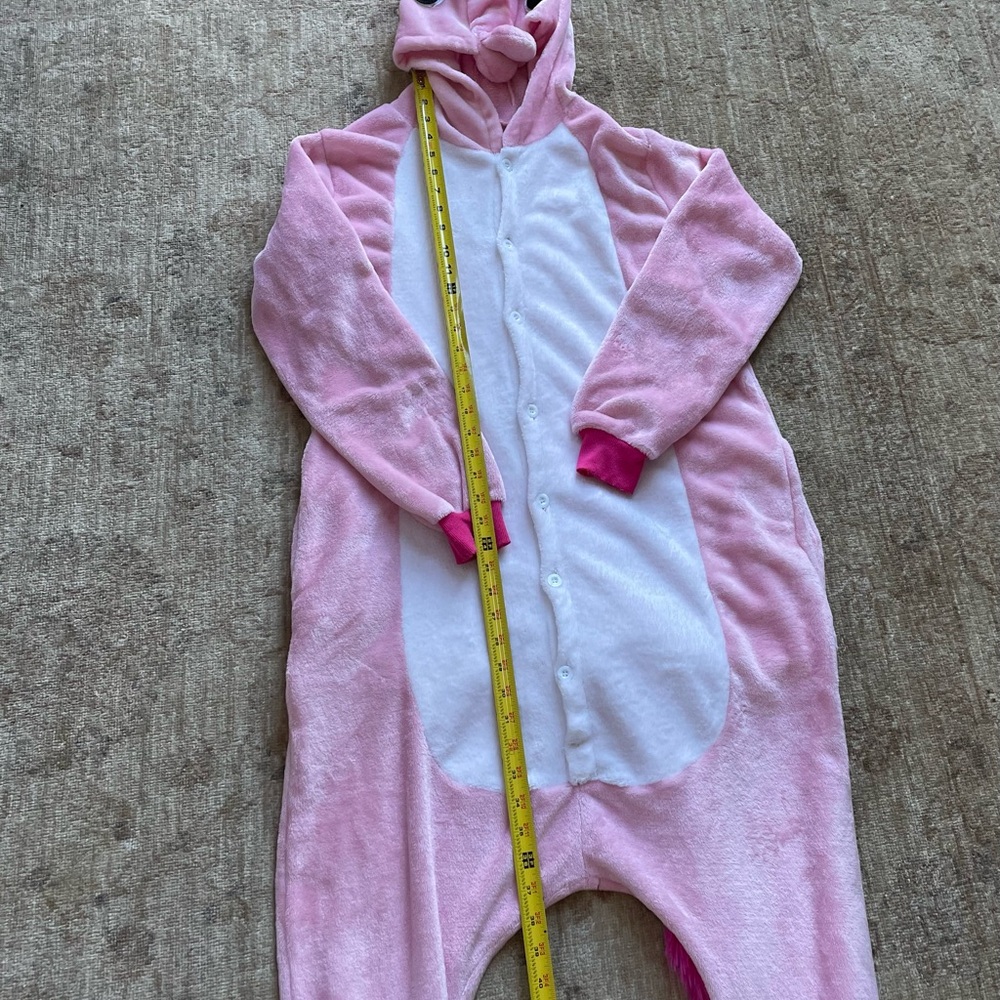 Pink and White Unicorn Onesie Pajamas - Picture 11 of 16